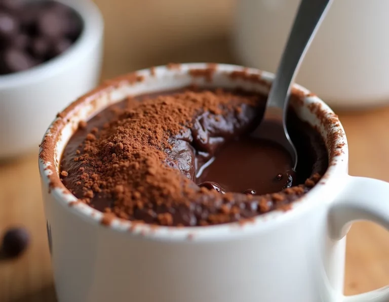 CHOCOLATE PUDDING in a mug