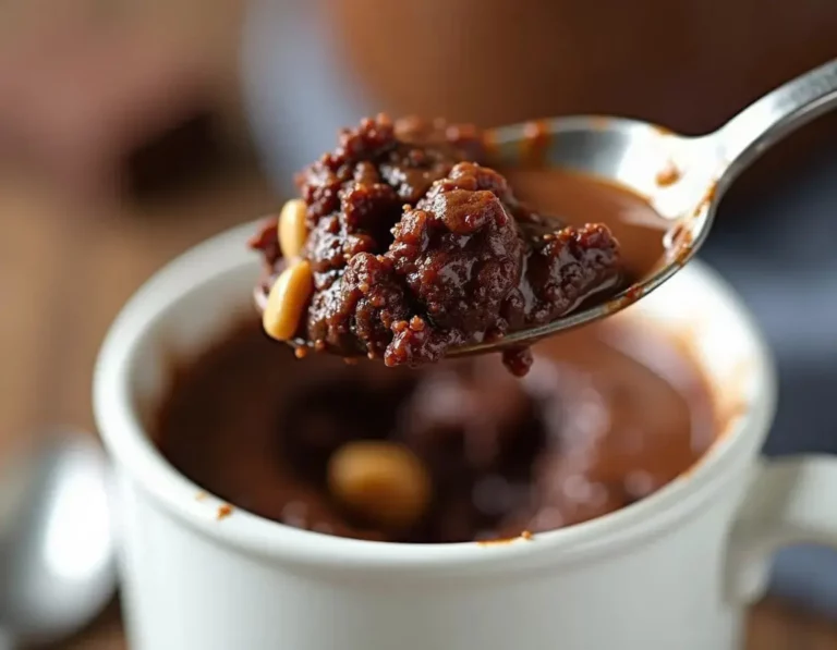 Chocolate Peanut Butter Mug Cake
