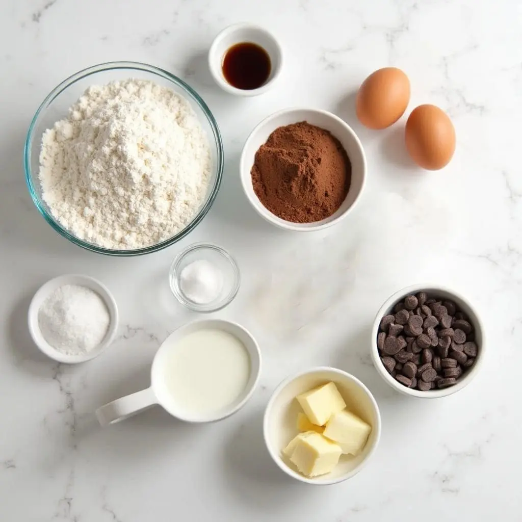 Gooey Chocolate Mug Cake Ingredients