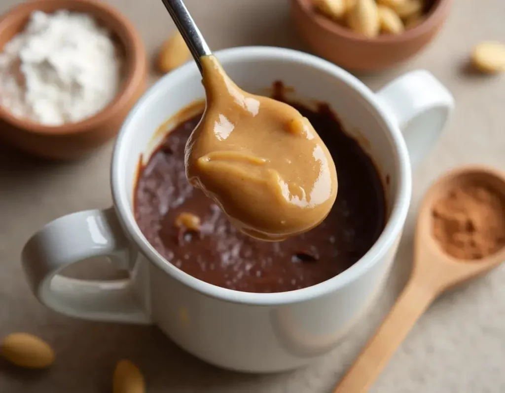 How to Make Chocolate Peanut Butter Mug Cake