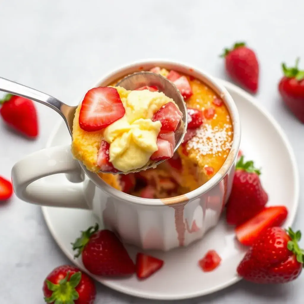 Strawberry Mug Cake