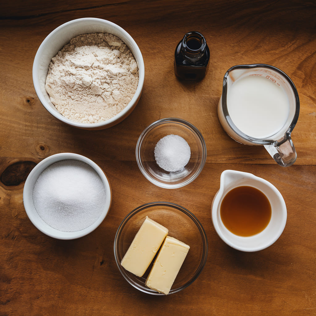 Vanilla Mug Cake recipe ingredients