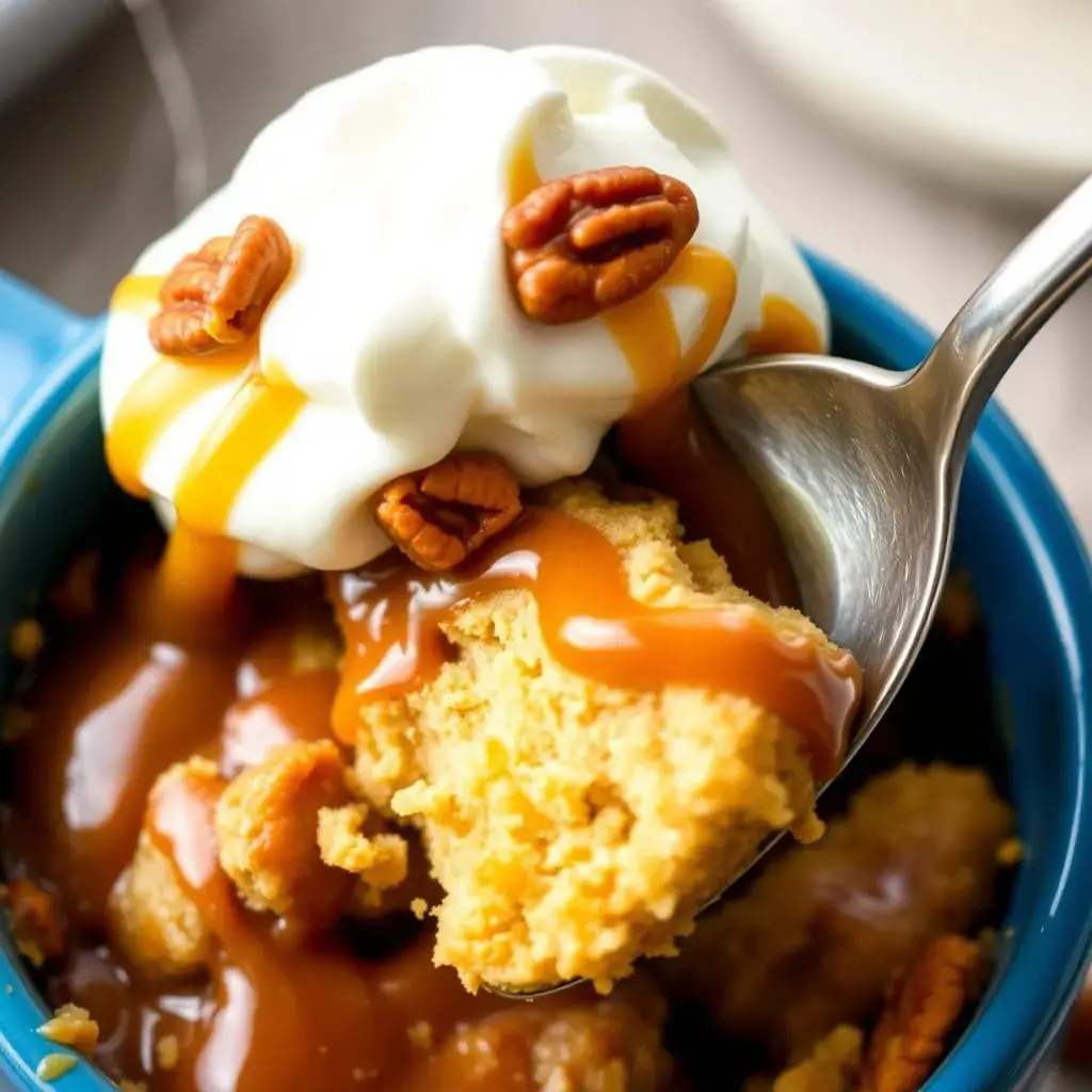 caramel mug cake recipe