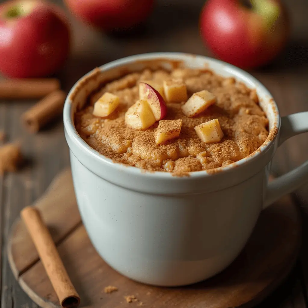 Easy Apple Cinnamon Mug Cake