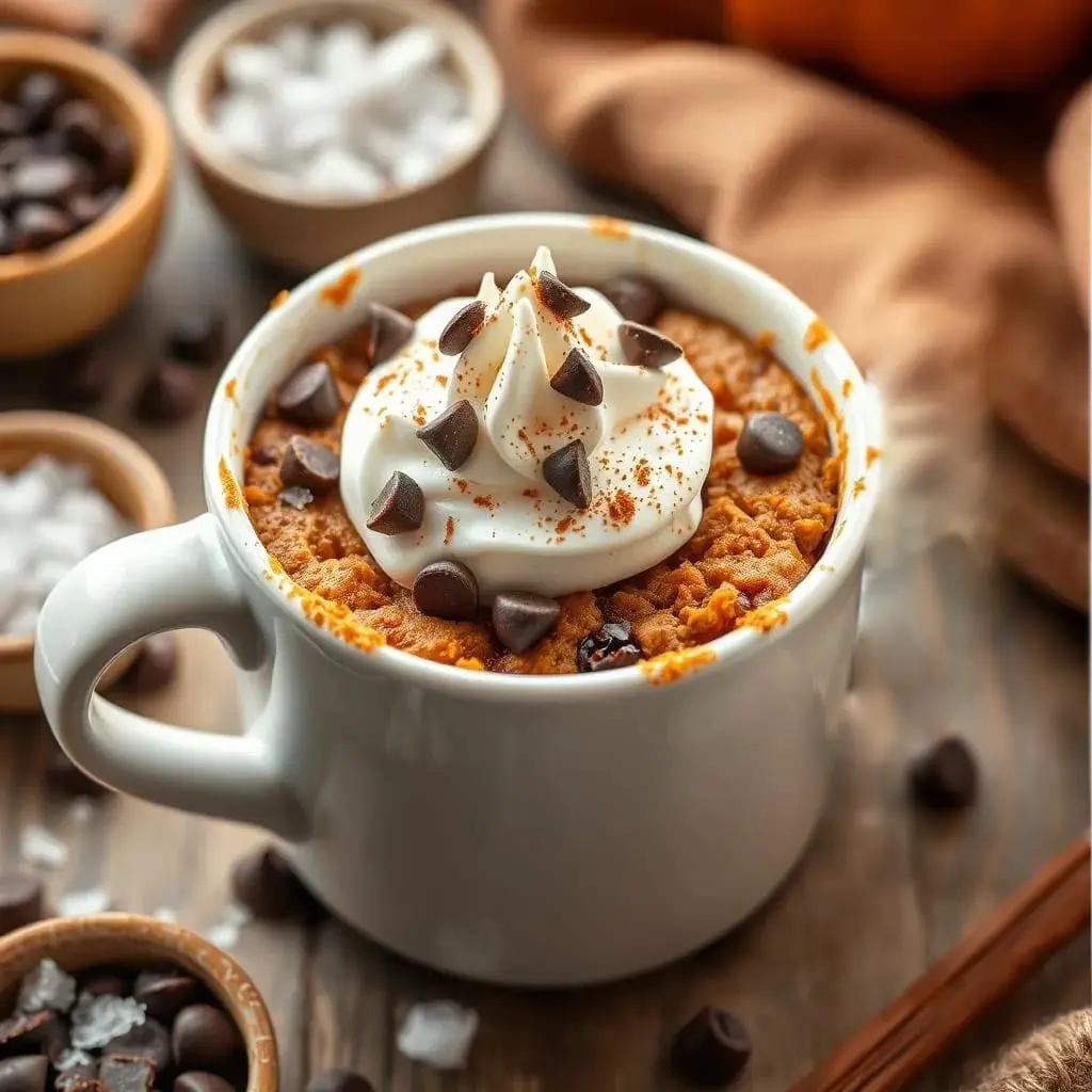 pumpkin mug cake