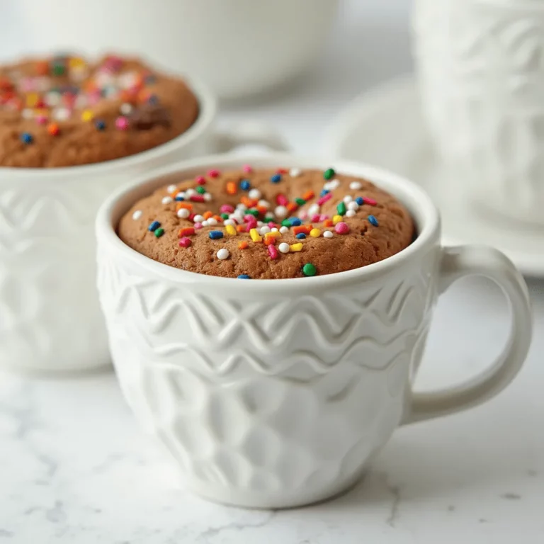 simple birthday mug cake