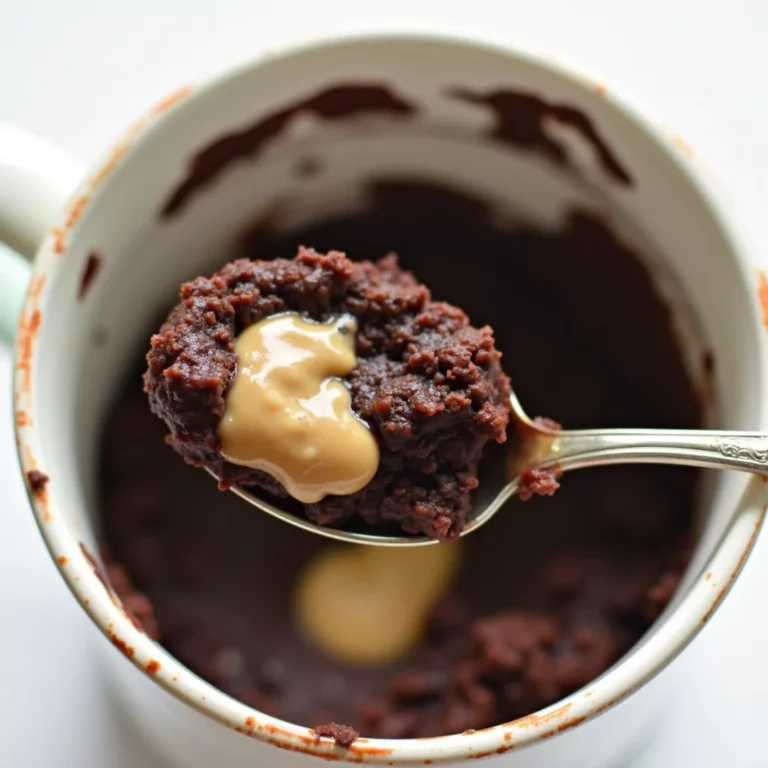 Banana chocolate peanut Butter Mug Cake