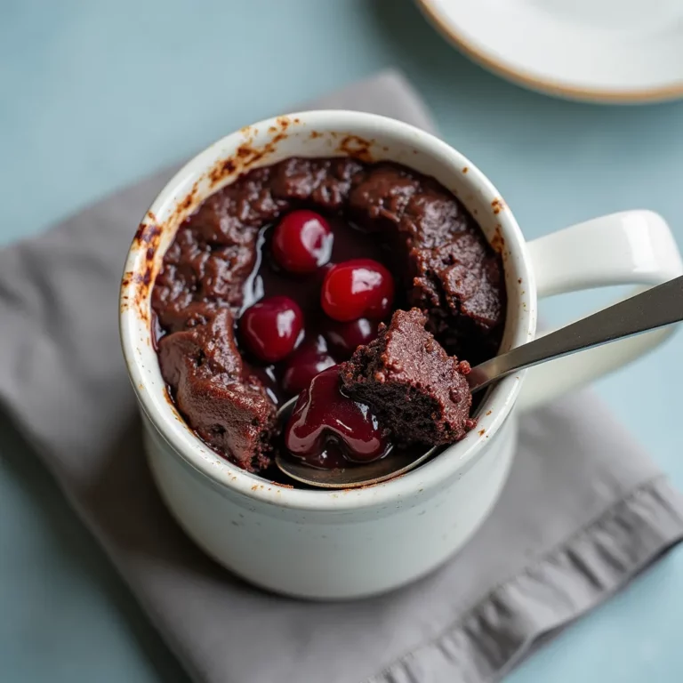 Cherry Chocolate Chip Mug Cake