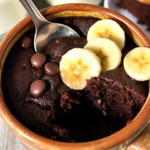 Chocolate Banana Bread Mug Cake