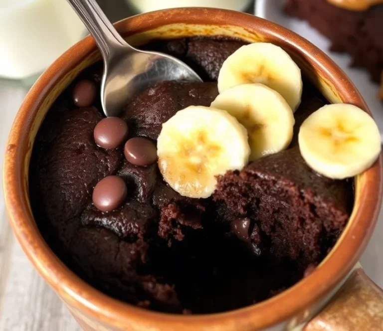 Chocolate Banana Bread Mug Cake