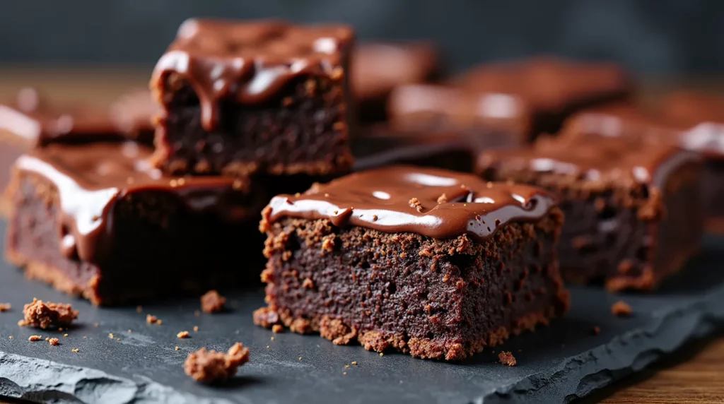 Easy Chocolate Ginger Brownies