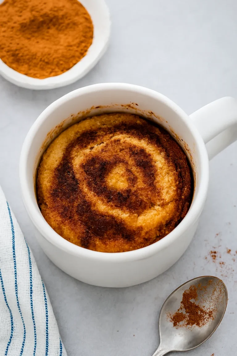 Cinnamon Roll Mug Cake