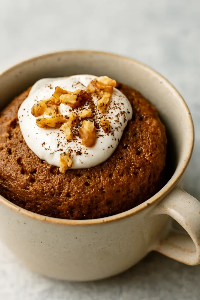 Coffee Walnut Mug Cake
