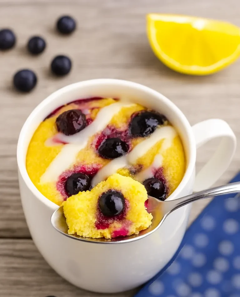 Lemon Blueberry Mug Cake