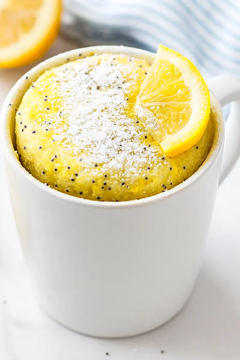 Lemon Poppy Seed Mug Cake