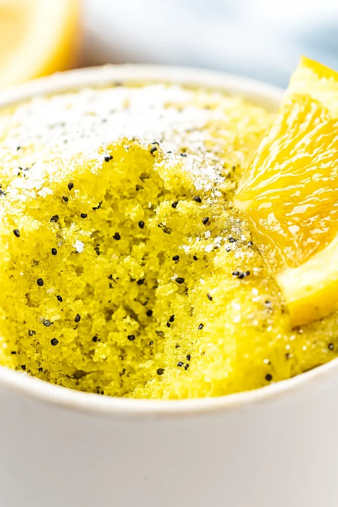 Lemon Poppy Seed Mug Cake recipe