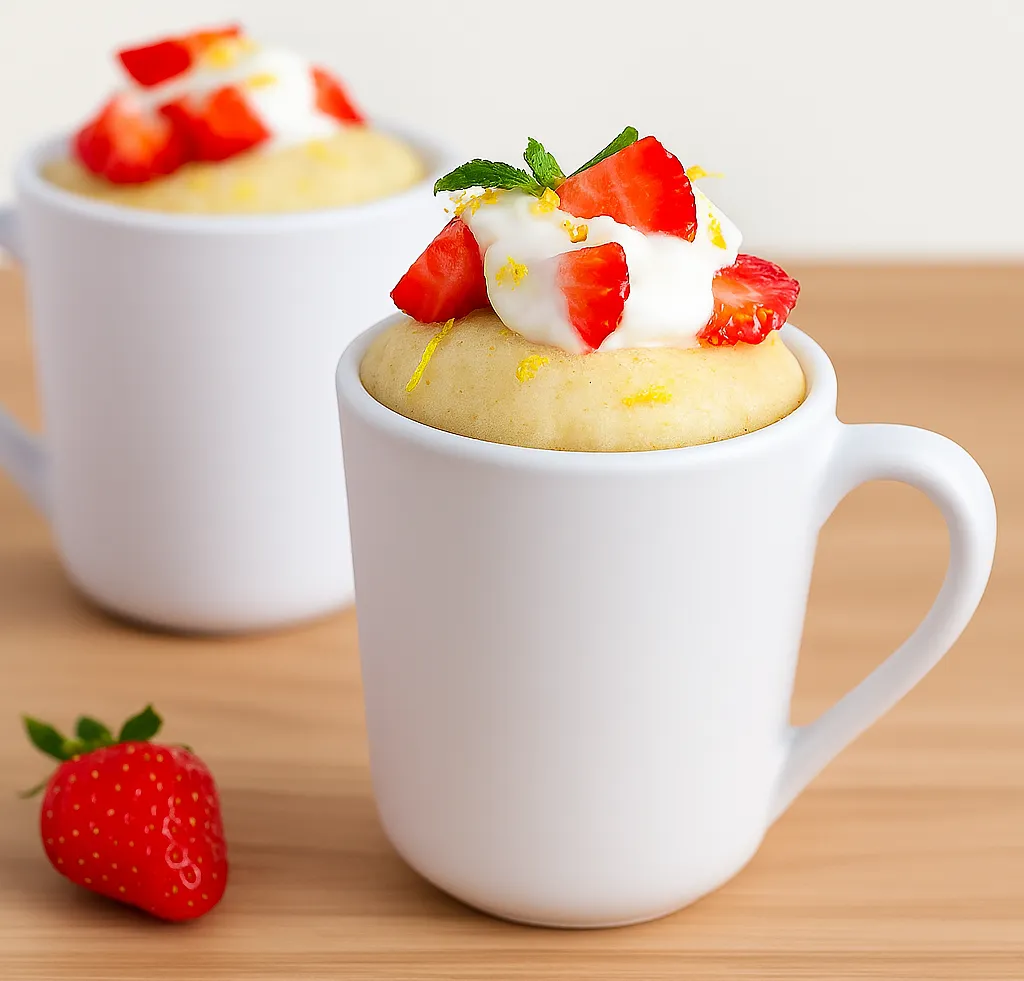 Strawberry Shortcake in a Mug