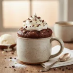 Triple Chocolate Mousse Microwave Mug Cake