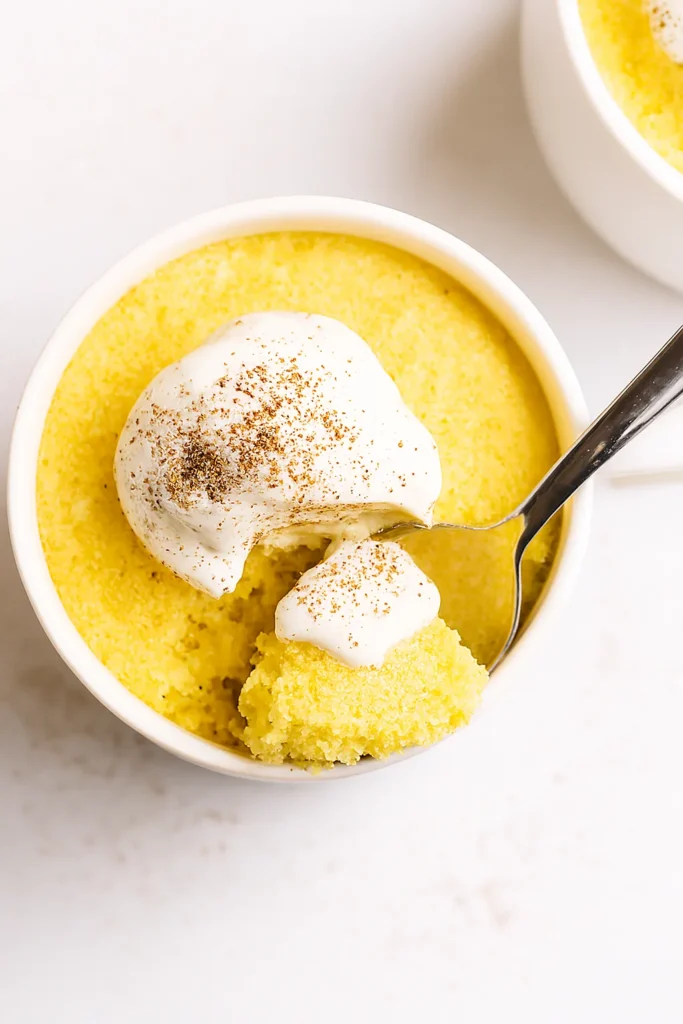 easy Eggnog Mug Cake