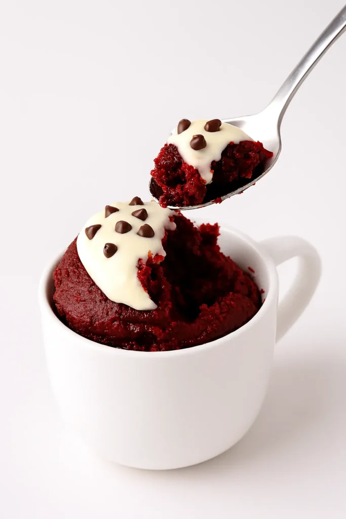easy red velvet mug cake