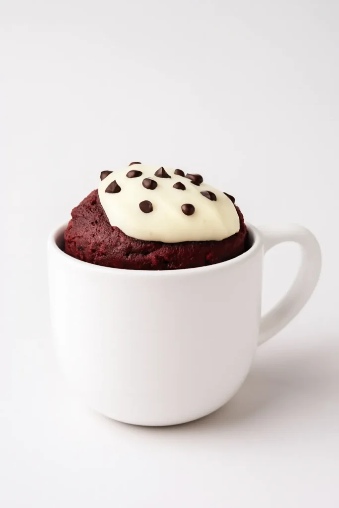 microwave red velvet mug cake