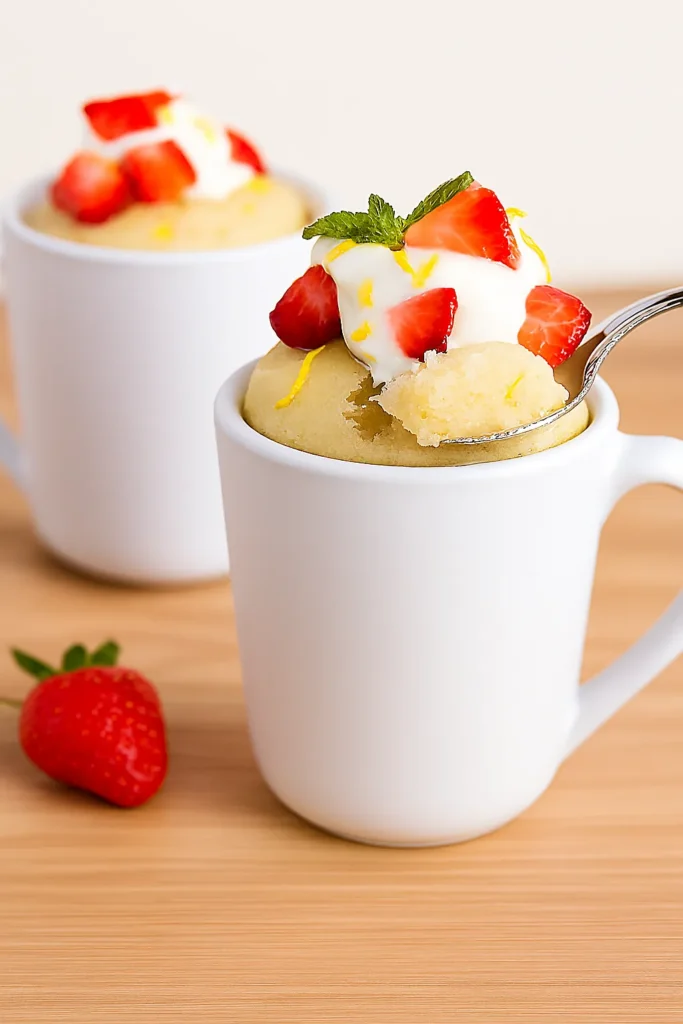 strawberry shortcake in a cup