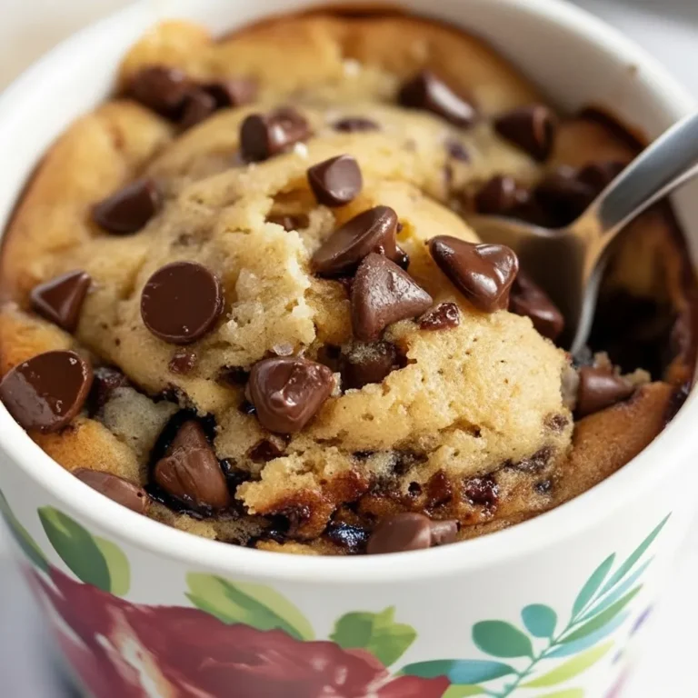 Chocolate Chip Mug Cake