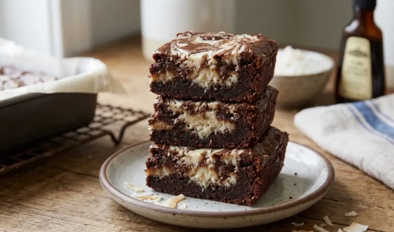 Coconut Swirl Brownies