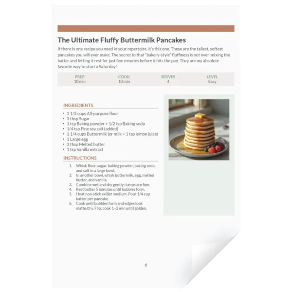 Simple Yummy Breakfast & Brunch - fluffy buttermilk pancakes recipe Simple Yummy Breakfast & Brunch - fluffy buttermilk pancakes recipe