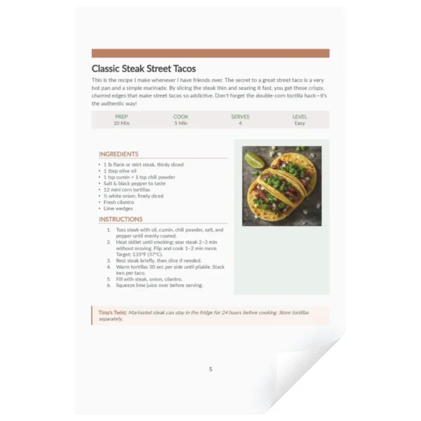 Simple Yummy Street Food - Steak street tacos recipe Simple Yummy Street Food - Steak street tacos recipe