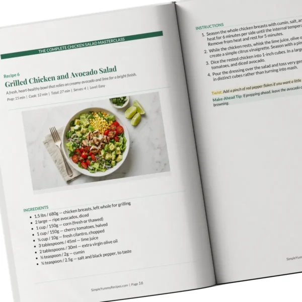 The Complete Chicken Salad Masterclass - Grilled Chicken and Avocado Salad