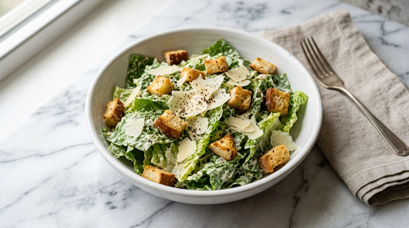 Classic Caesar Salad with Homemade Dressing