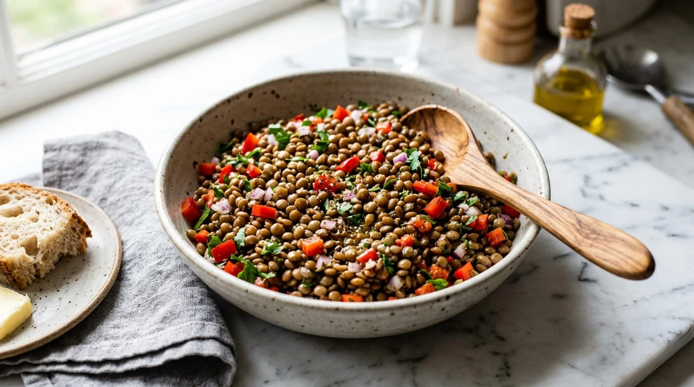 Lentil Salad with Warm Cumin Dressing