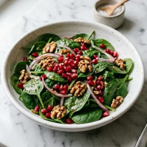 Spinach and Pomegranate Salad