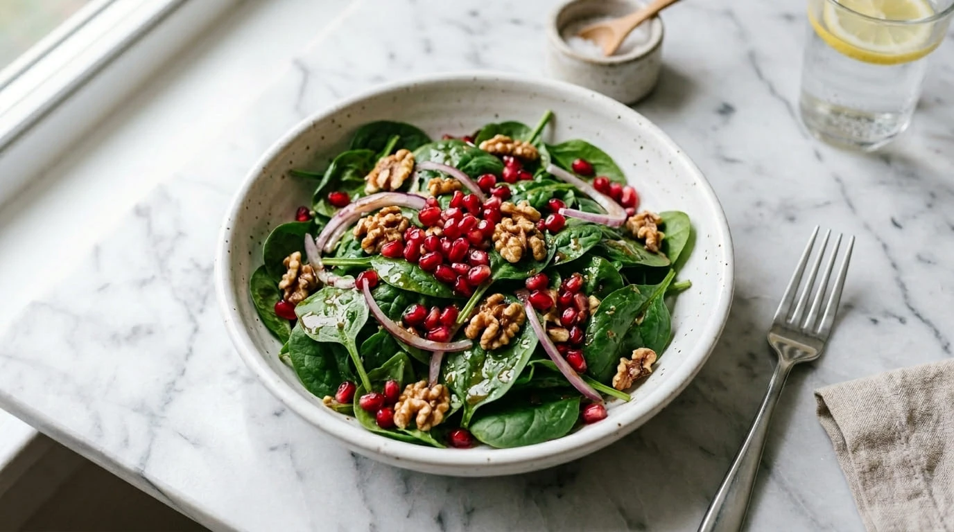 Spinach and Pomegranate Salad