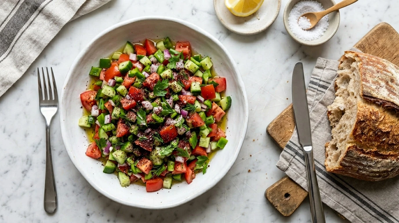 Turkish Shepherd Salad (Çoban Salatası)