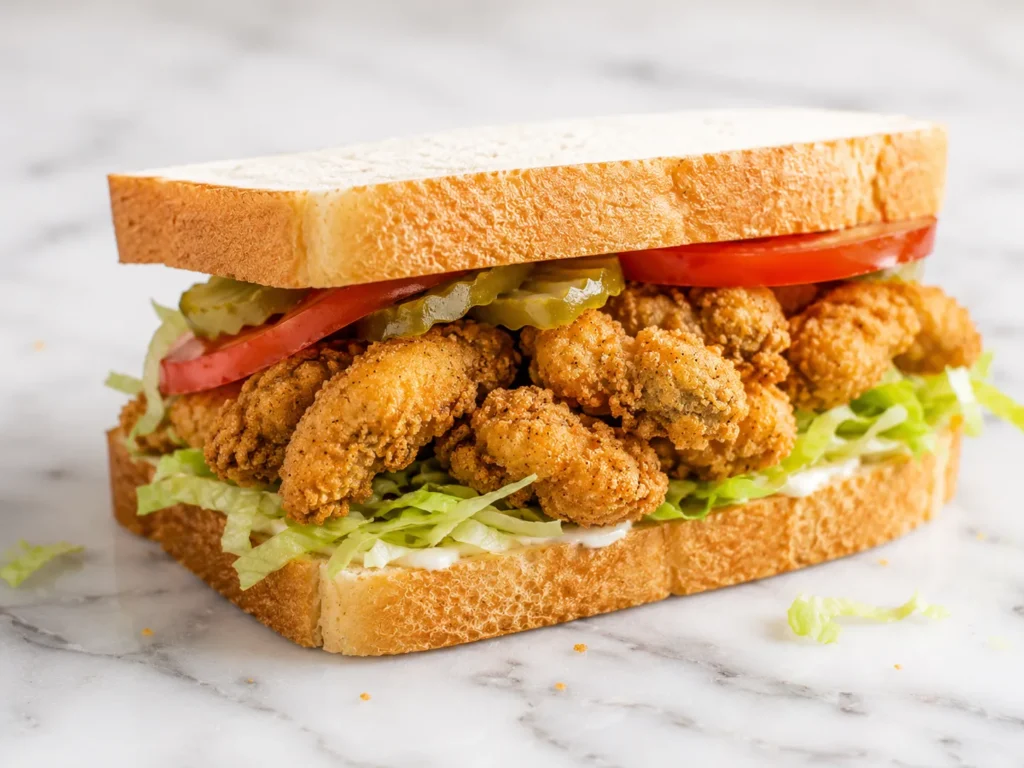 Crispy Southern Fried Oyster Sandwiches