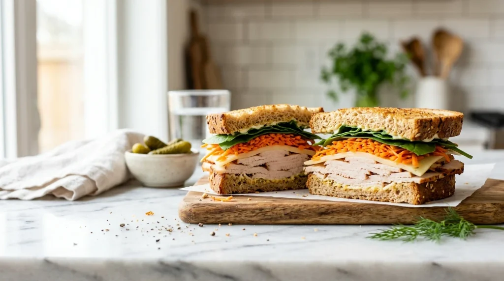 Easy Turkey and Swiss Sandwich Chipotle