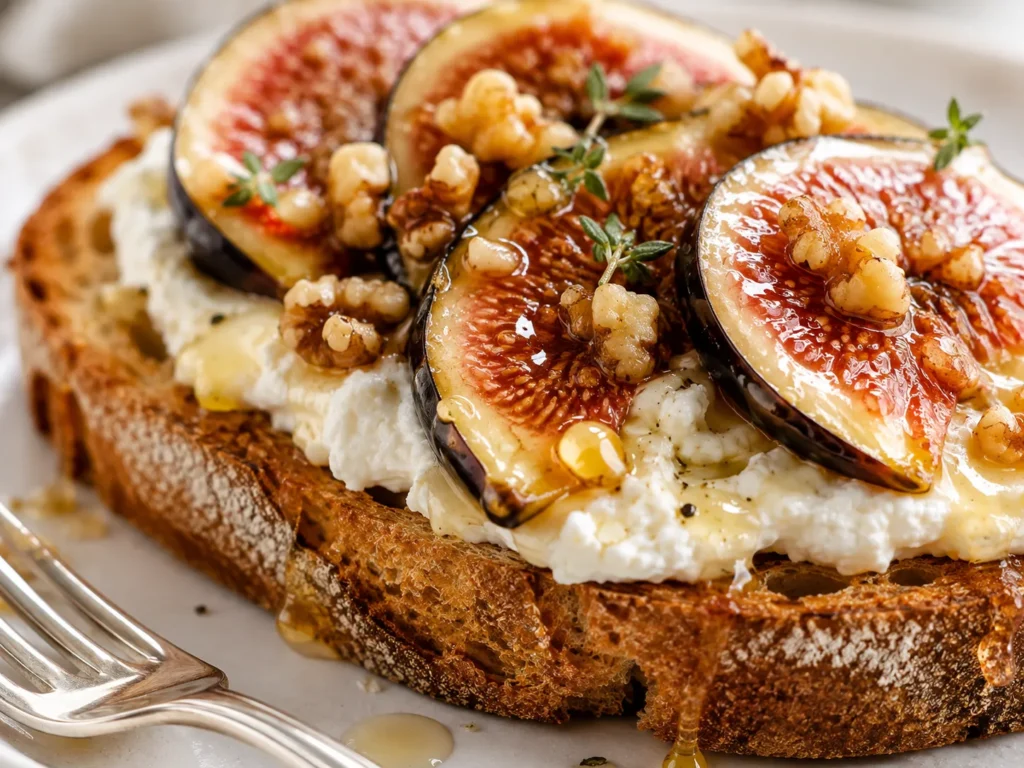 Fig Honey and Ricotta Toasted Sandwiches