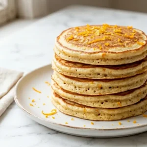 Gluten-Free Vanilla Orange Protein Pancakes