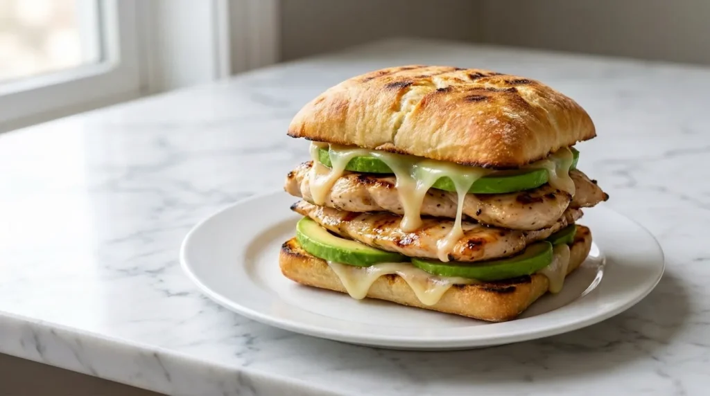 Grilled Chicken and Avocado Melts