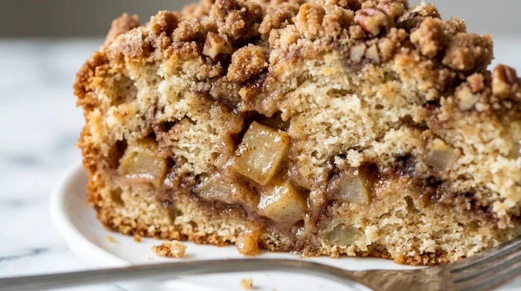 Moist Apple Pear Coffee Cake