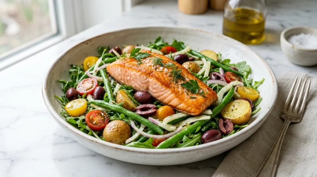 Salmon Kalamata Salad