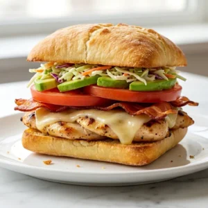 Zesty Grilled Chicken and Avocado Melts