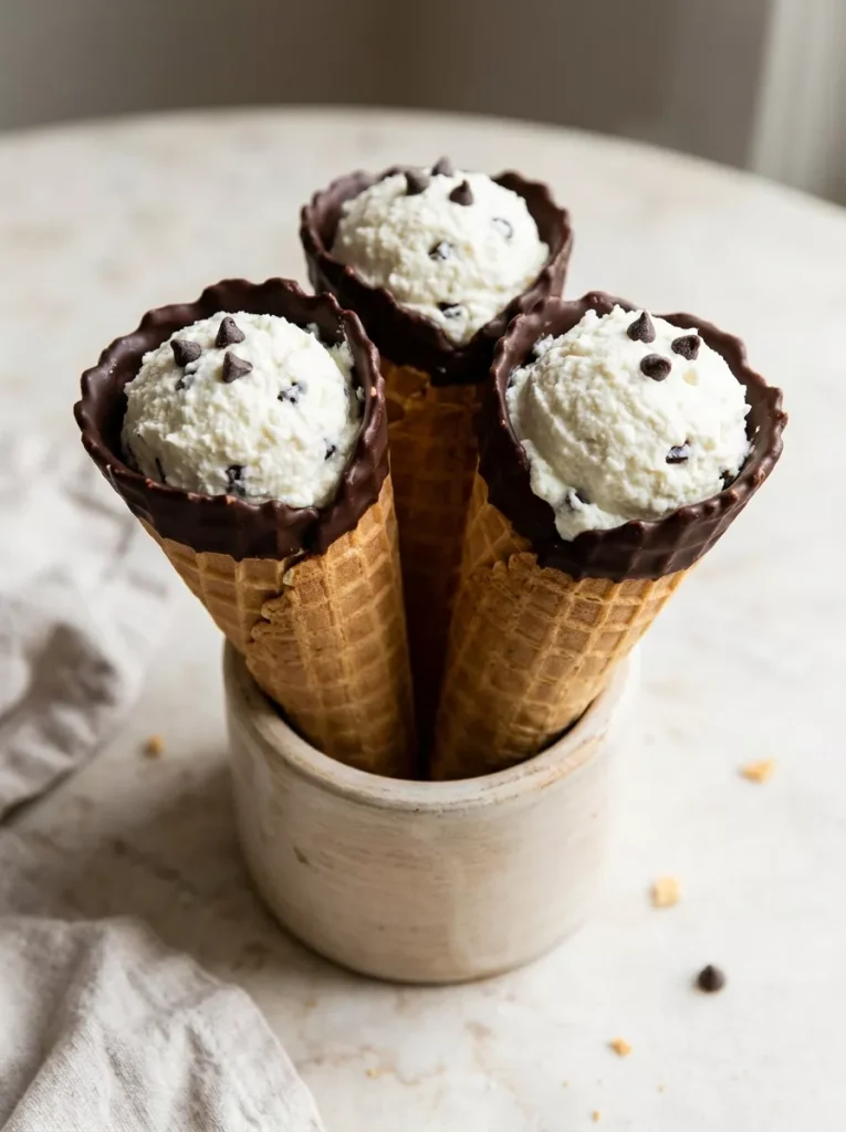 Cannoli Cones recipe