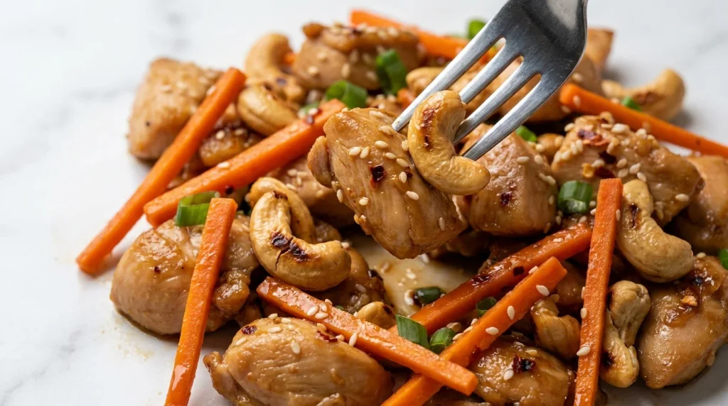 Cashew chicken stir fry