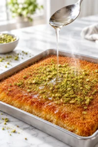 Glossy Pistachio Kunafa Drizzle
