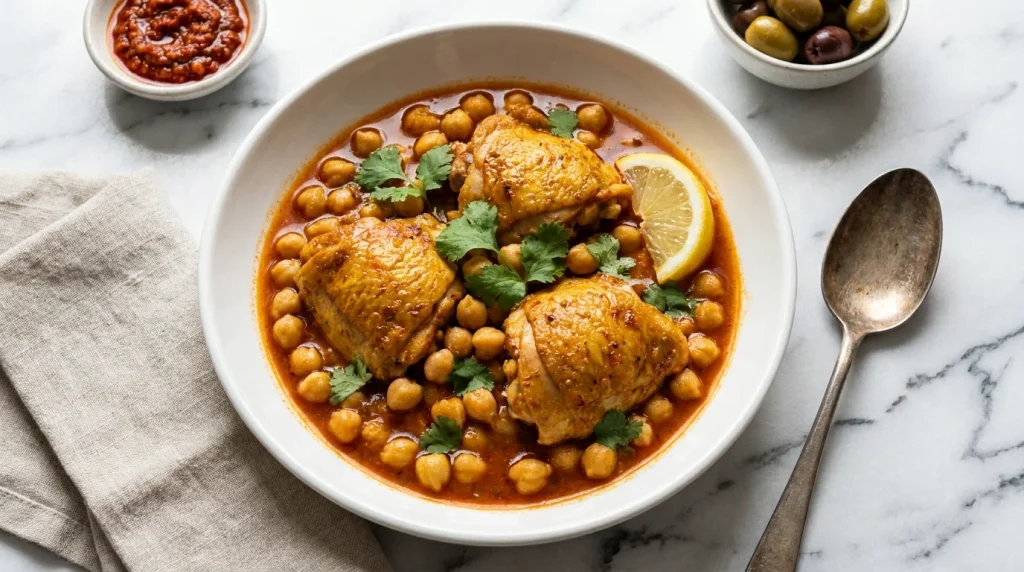Tomato-Based Chicken and Chickpeas