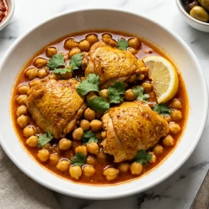 Tomato-Based Chicken and Chickpeas