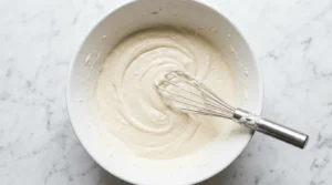 Whisk in cake batter